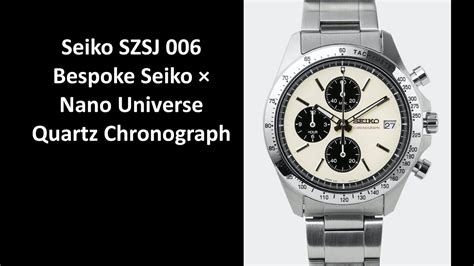 Bespoke Seiko × Nano Universe Quartz Chronograph Seiko .